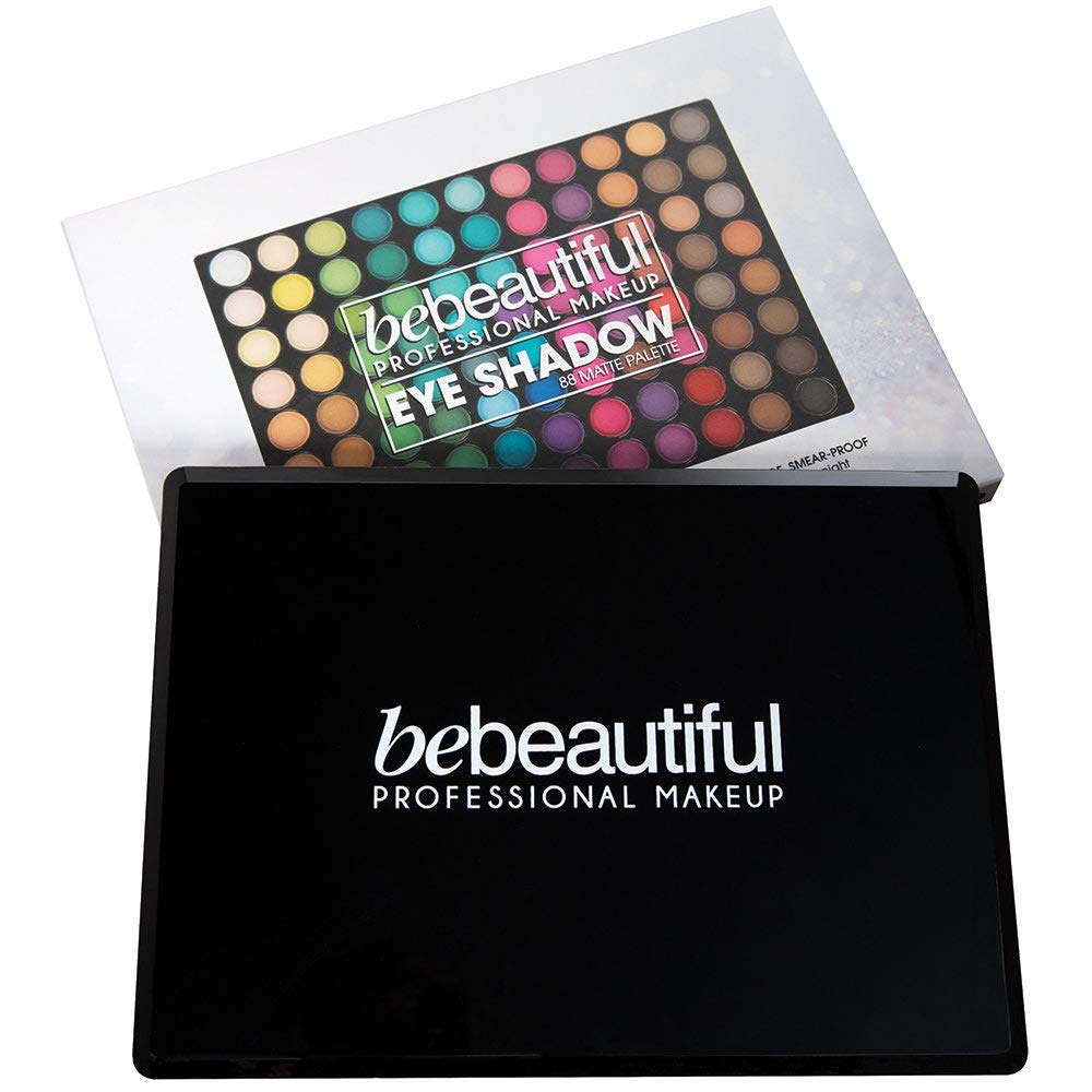 Bebeautiful Professional Makeup Eyeshadow Palette with Applicators, 88-Color Palette, Matte