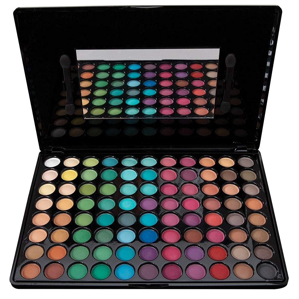 Bebeautiful Professional Makeup Eyeshadow Palette with Applicators, 88-Color Palette, Matte